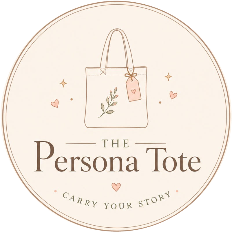 The Persona Tote logo — carry your story